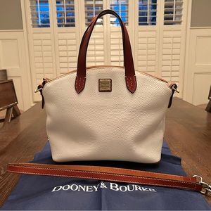 Dooney & Bourke Pebble Leather Doomed Satchel.